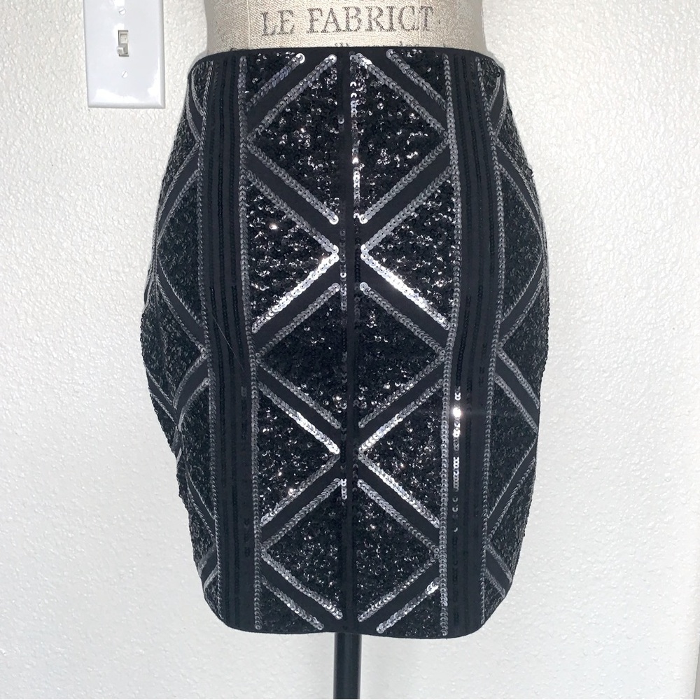 Express Sequins Mini Skirt